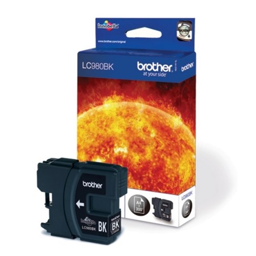 Brother LC-980BKBPRF Ink cartridge black Blister Radio Frequency, 300 pages 6ml for Brother DCP 145 C