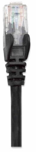 Intellinet Network Patch Cable, Cat5e, 10m, Black, CCA, U/UTP, PVC, RJ45, Gold Plated Contacts, Snagless, Booted, Lifetime Warranty