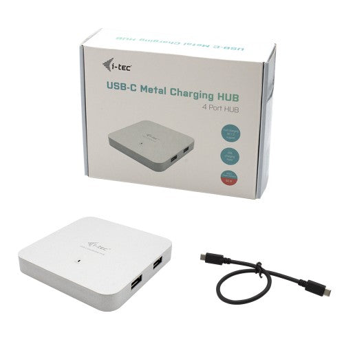 i-tec Metal USB-C Charging HUB 4x USB 3.0 + Power Delivery 60W