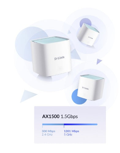 D-Link EAGLE PRO AI AX1500 Mesh System - 3 Pack