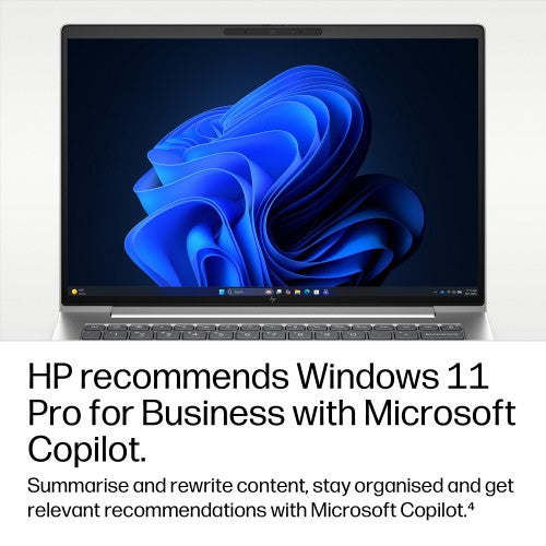 HP EliteBook 6 G2i 14 AI PC Intel Core 7 350 Laptop 35.6 cm (14") WUXGA 32 GB LPDDR5x-SDRAM 512 GB SSD Wi-Fi 7 (802.11be) Windows 11 Pro Silver
