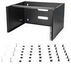 StarTech.com 6U Wall Mount Network Rack - 14 Inch Deep (Low Profile) - 19" Patch Panel Bracket for Shallow Server and IT Equipment, Network Switches - 44lbs/20kg Weight Capacity, Black