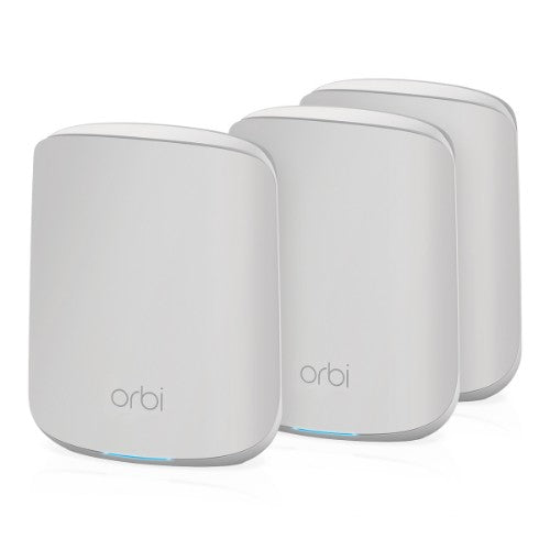 NETGEAR Orbi RBK353 AX1800 WiFi 6 Dual-band Mesh System Dual-band (2.4 GHz / 5 GHz) Wi-Fi 6 (802.11ax) White 7 Internal