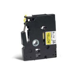 Brother TZE-FX621 DirectLabel black on yellow Laminat 9mm x 8m for Brother P-Touch TZ 3.5-18mm/6-12mm/6-18mm/6-24mm/6-36mm