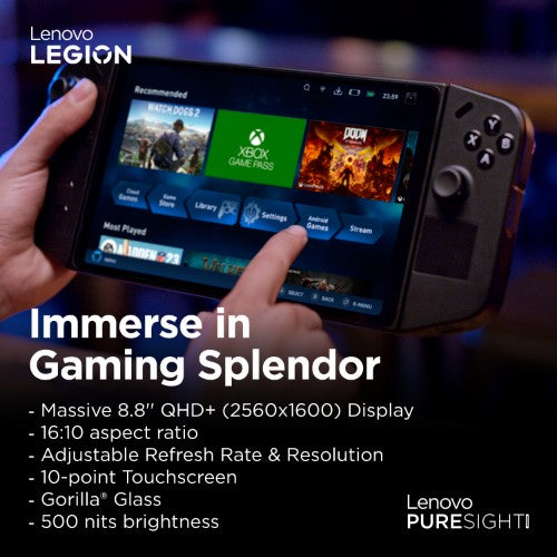 Lenovo Legion Go portable game console 22.4 cm (8.8") 512 GB Touchscreen Wi-Fi Black
