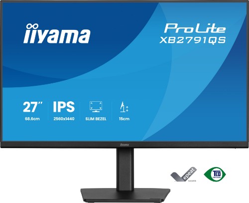 iiyama ProLite XB2791QS-B1 computer monitor 68.6 cm (27") 2560 x 1440 pixels Quad HD LED Black