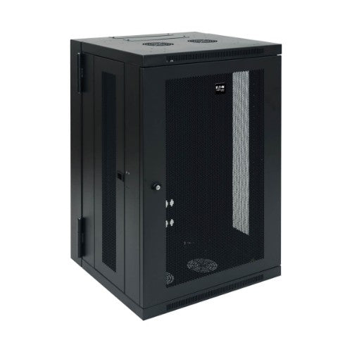 Tripp Lite SRW18US SmartRack 18U Low-Profile Switch-Depth Wall-Mount Rack Enclosure Cabinet, Hinged Back