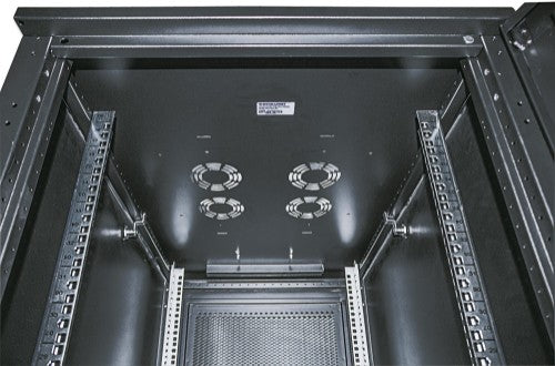 Intellinet 19" Server Cabinet - Free Standing, 42U, 800x1000mm (width x depth), Black, Assembled, Max 1500kg, Multi-Point Door Lock, One Lock Per Side Panel, Usable Depth 123 to 773mm, IP20 rated, Rack, Steel