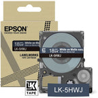 Epson C53S672085/LK-5HWJ DirectLabel-etikettes white on blue Navy matt 18mm x 8m for Epson LabelWorks LW-C 410/610