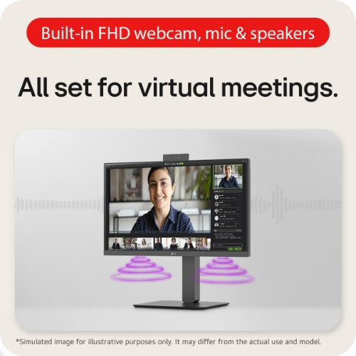 LG 24BA850-B.AEK computer monitor 60.5 cm (23.8") 1920 x 1080 pixels Full HD Black