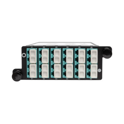 Tripp Lite N482-2M12-LC12 40Gb to 10Gb Breakout Cassette - (x2) 12-Fiber OM4 MTP/MPO ( Male with Pins ) to (x12) LC