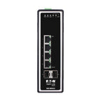 Tripp Lite NGI-M04C2 4-Port Managed Industrial Gigabit Ethernet Switch - 10/100/1000 Mbps, 2 GbE SFP Slots, -40° to 75°C, DIN Mount