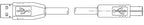 Zebra 105850-028 USB cable USB 2.0 1.8 m USB A USB B