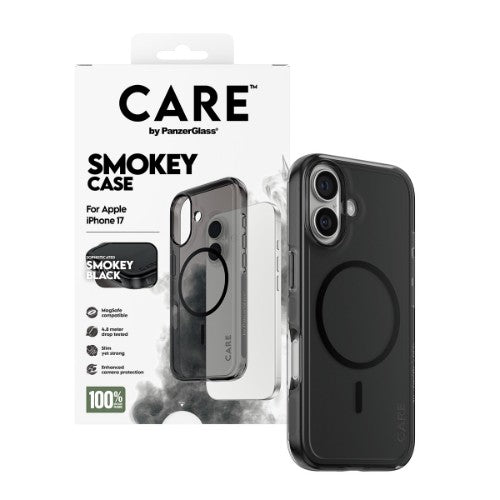 PanzerGlass CARE by ® Flagship Case Urban Explorer Smokey w. Black MagSafe iPhone 17