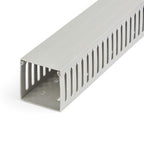 StarTech.com Open Slot Cable Management Raceway with Cover, 3"(75mm)W x 3"(75mm)H - 6.5ft(2m) length - 1/4"(8mm) Slots, PVC Network Cable Hider/Wall Wire Duct, Max 200 Cables, UL Listed