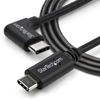 StarTech.com 3ft (1m) USB-C Charging Cable, Right-Angled, Charge & Sync, 60W (3A) PD, USB 2.0 Laptop Charger Cable - USB C Charging Cord