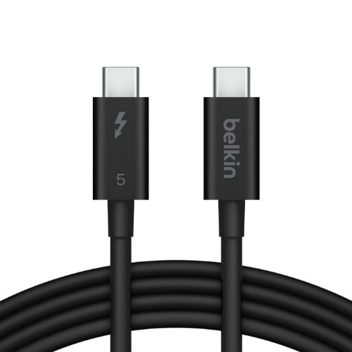 Belkin INZ005HQ1MBK Thunderbolt cable 1 m 120 Gbit/s Black