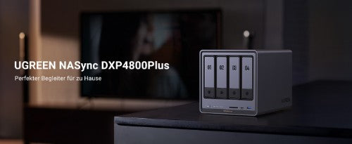 Ugreen NETWORK ATTACHED DX4800PL DISKLESSUK NAS Desktop Intel® Pentium® 8 GB DDR5 0 TB HDD+SSD UGOS PRO