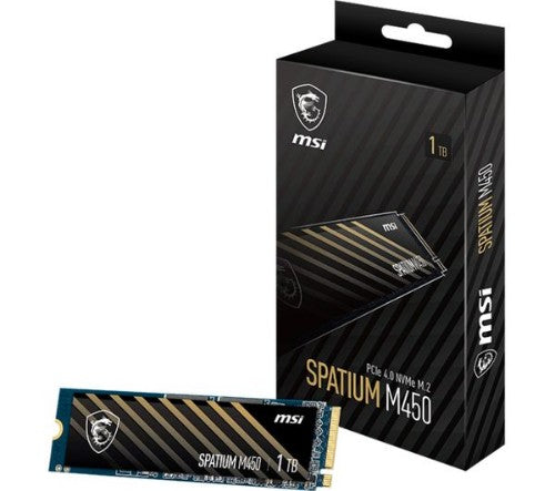 MSI SPATIUM M450 PCIe 4.0 NVMe M.2 1TB PCI Express 4.0 3D NAND