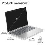 HP EB6G2I14AI U5 332 14 16GB/512 PC Intel Core Ultra 5 Laptop 35.6 cm (14") WUXGA DDR5-SDRAM 512 GB SSD Wi-Fi 7 (802.11be) Windows 11 Pro Silver