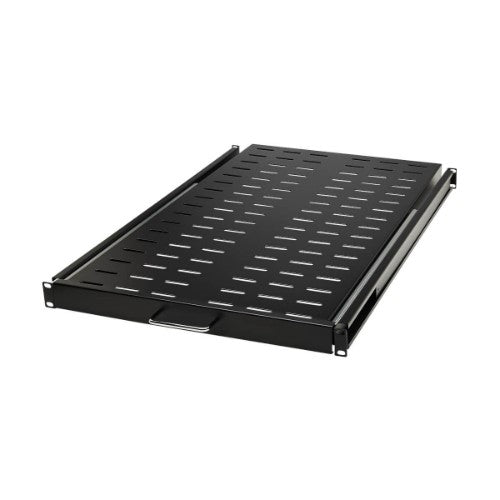Tripp Lite SRSHELF4PSLVENT SmartRack Sliding Steel Rack Shelf - 1U, Vented, 28.3 in. Deep, Holds up to 50 lb. (23 kg)