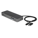 StarTech.com Universal Laptop Docking Station, Hybrid USB-C & USB-A Dock, Dual 4K DP & HDMI, 60W PD, Mac / Windows / Chrome OS, 4x USB 5Gbps Hub, GbE