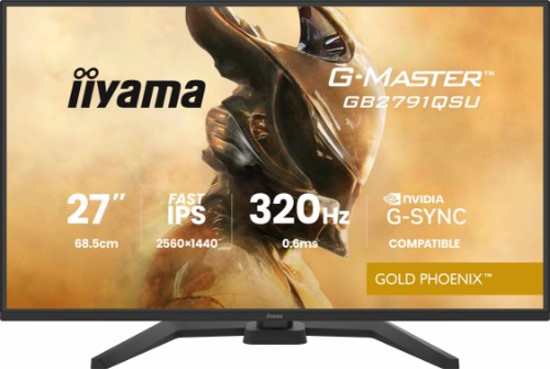 iiyama G-MASTER GB2791QSU-B1 computer monitor 68.6 cm (27") 2560 x 1440 pixels Wide Quad HD LCD Black
