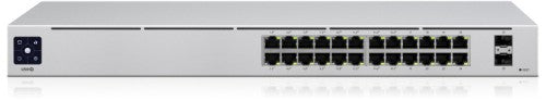Ubiquiti UniFi 24-Port PoE Managed L2/L3 Gigabit Ethernet (10/100/1000) Power over Ethernet (PoE) 1U Silver