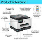 HP OfficeJet Pro 9132e Wireless All-in-One Color Printer, Instant Ink; Two-sided printing