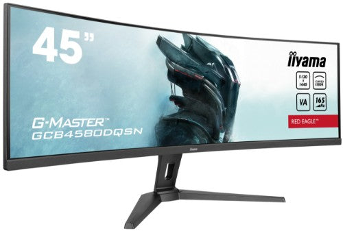 iiyama G-MASTER Immerse yourself in the game with the curved 45’’ Dual QHD Red Eagle Gaming Display