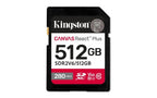 Kingston Technology 512GB Canvas React Plus SDXC UHS-II 280R/150W U3 V60 for Full HD/4K