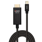Lindy 0.5m Active Mini DisplayPort to HDMI Cable with HDR