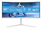 Philips Evnia 5000 34M2C5501A/00 computer monitor 86.4 cm (34") 3440 x 1440 pixels Wide Quad HD LCD White