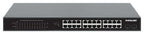 Intellinet 24-Port Gigabit Ethernet PoE+ Switch with 2 SFP Ports IEEE 802.3at/af (PoE+/PoE) Compliant, PoE Power Budget of 370 W, Two 1G SFP Open Slots, 19" Rackmount (with UK power cord)