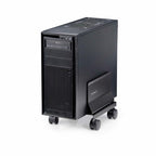 StarTech.com Computer Tower Cart, Rolling Mobile CPU Caddy on Wheels (Casters), Max Load 46.3lb/21kg, Adjustable PC Case Mount, Desktop Floor Stand, Steel Dolly