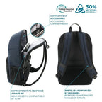 Mobilis 005042 backpack Casual backpack Black, Navy Polyester