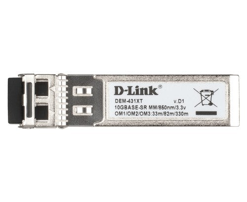 D-Link 10GBase-SR SFP+ Transceiver, 80/300m - 10 Pack