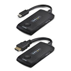 StarTech.com Wireless USB-C to HDMI Extender for Meeting Rooms and Huddle Spaces, 4K 60Hz, 65ft Range, USB Powered, Plug-and-Play Transmitter and Receiver Kit
