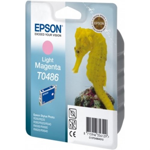 Epson C13T04864010/T0486 Ink cartridge light magenta, 400 pages/5% 13ml for Epson Stylus Photo R 300