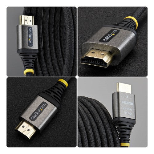 StarTech.com 3m (10ft) Premium Certified High Speed HDMI Cable, Ultra Flexible HDMI Cable, 4K 60Hz/1440p 144Hz w/HDR10/ARC, 18Gbps, High Flex Braided HDMI Cord