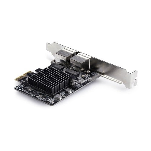 StarTech.com 2-Port 5G Gigabit PCIe Network Adapter Card, 5G/2.5G/1G/100M/10M PCI Express LAN Card, Realtek RTL8126, Windows and Linux, TAA Compliant