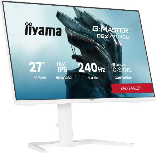 iiyama G-MASTER GB2771HSU-W1 computer monitor 68.6 cm (27") 1920 x 1080 pixels Full HD LCD White