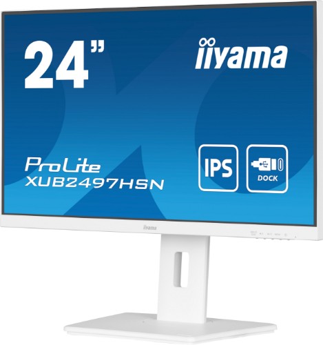 iiyama ProLite 24" IPS technology panel with USB-C dock and RJ45 (LAN)