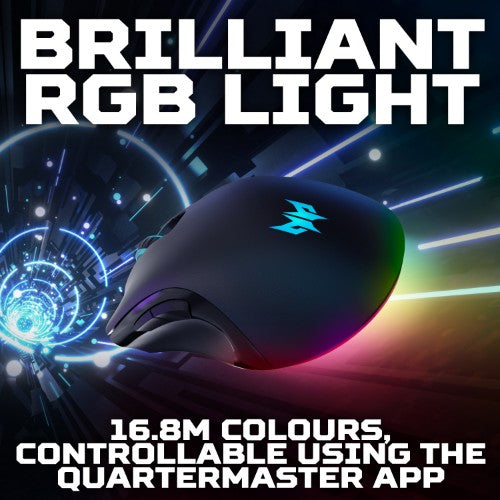 Acer Predator Cestus 333 Gaming Mouse, PMW410, USB2.0, Black, Up to 16000 DPI, Wired, 6 buttons