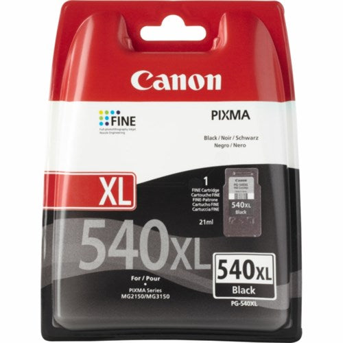 Canon 5222B001/PG-540XL Printhead cartridge black pigmented, 600 pages ISO/IEC 24711 21ml for Canon Pixma MG 2150/MX 370