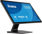 iiyama ProLite T2452MSC-B2 computer monitor 61 cm (24") 1920 x 1080 pixels Full HD Touchscreen Black