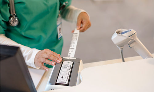 Zebra 10035358-M2K printer label White