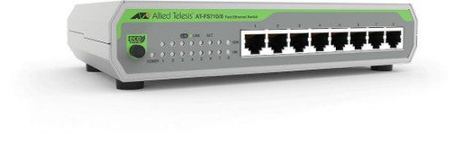 Allied Telesis FS710/8 Unmanaged Fast Ethernet (10/100) Green, Grey