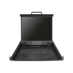 StarTech.com 16 Port Rackmount KVM Console w/ 6ft Cables - Integrated KVM Switch w/ 19" LCD Monitor - Fully Featured 1U LCD KVM Drawer- OSD KVM - Durable 50,000 MTBF - USB + VGA Support