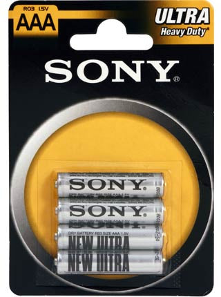 Sony 4PCS BLISTER ZINK-CHLORID MICRO
